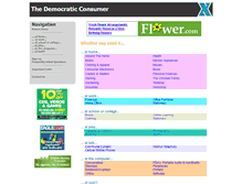 Tablet Screenshot of democraticconsumer.com